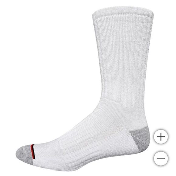 NWT KIRKLAND SIGNATURE Men’s Athletic Socks 8-Pair White Arch Support Cushioned - Picture 2 of 9